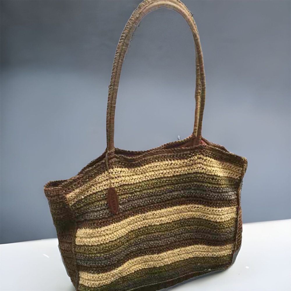 Old Navy paper straw bag
